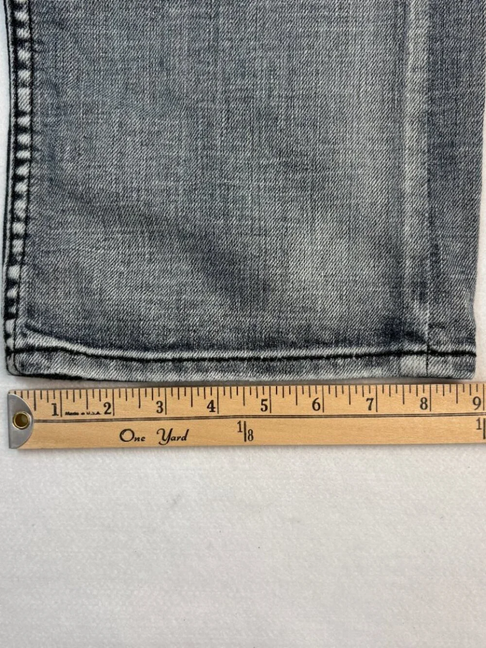 Buffalo David Bitton Acid Wash Distressed Jeans Bootcut Y2K Grunge Streetwear 33